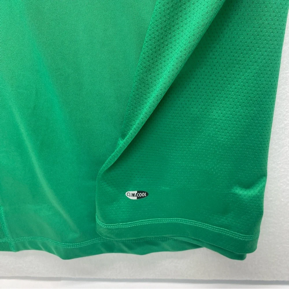 Adidas Clima Cool Mens Large Green White Golf Polo Faldo Golf Institute Marriott